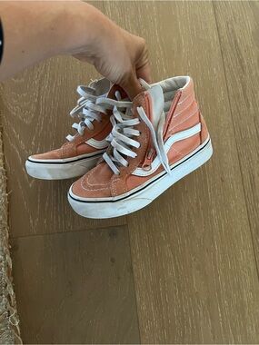 Vans Kids High-Top Sneakers in Coral